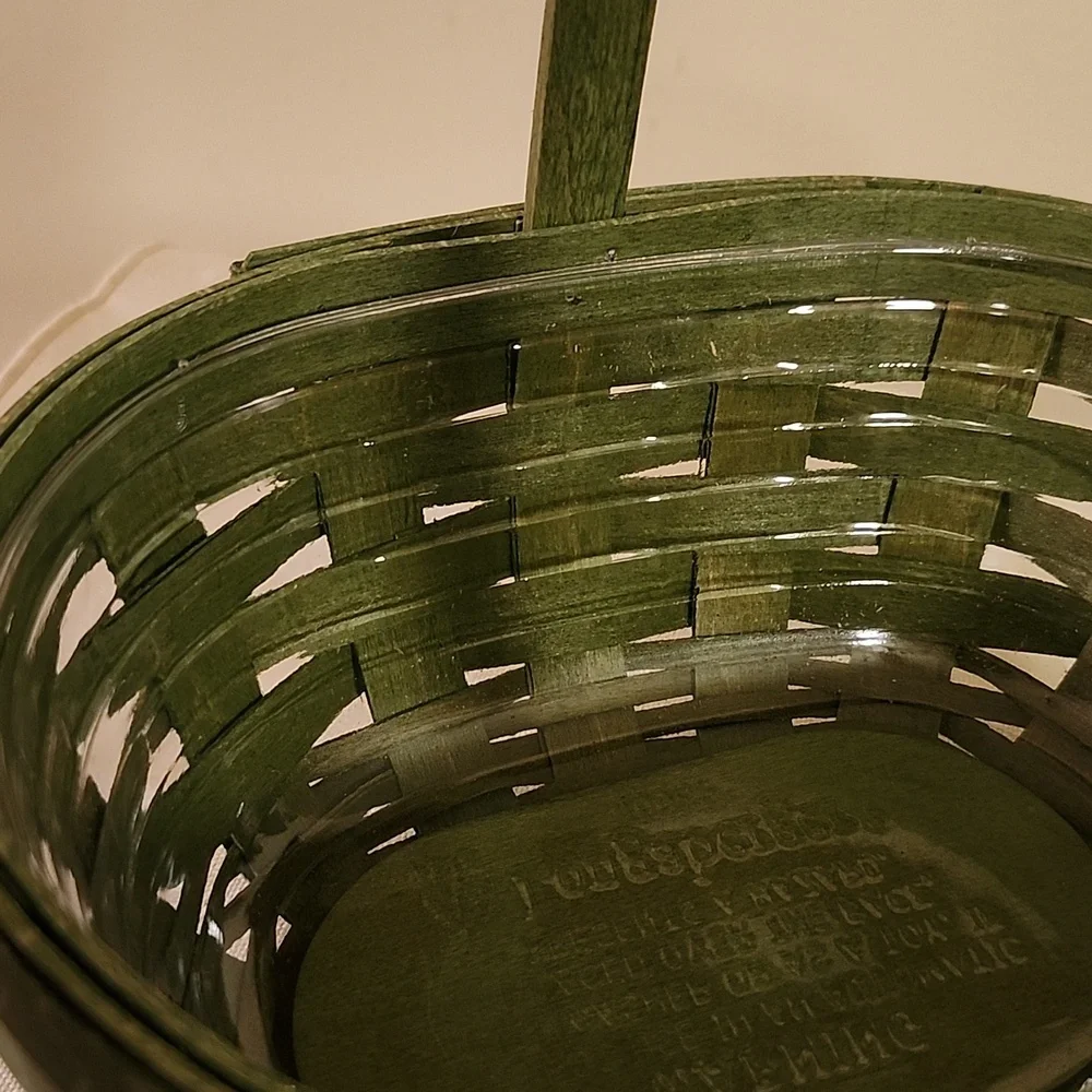Longaberger 2017 Sage Green Oval Whatsnot Basket